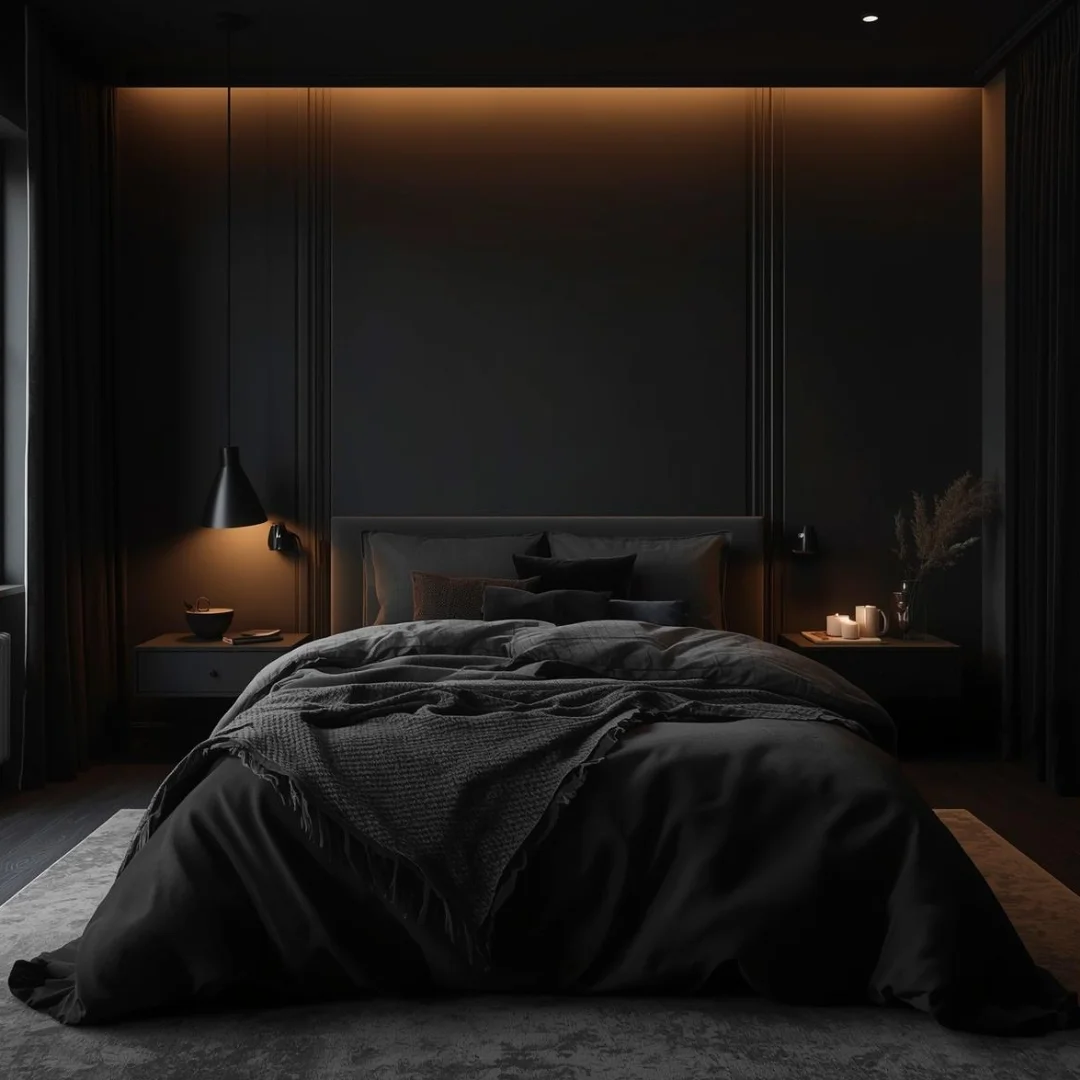 Dark Cozy Bedroom
