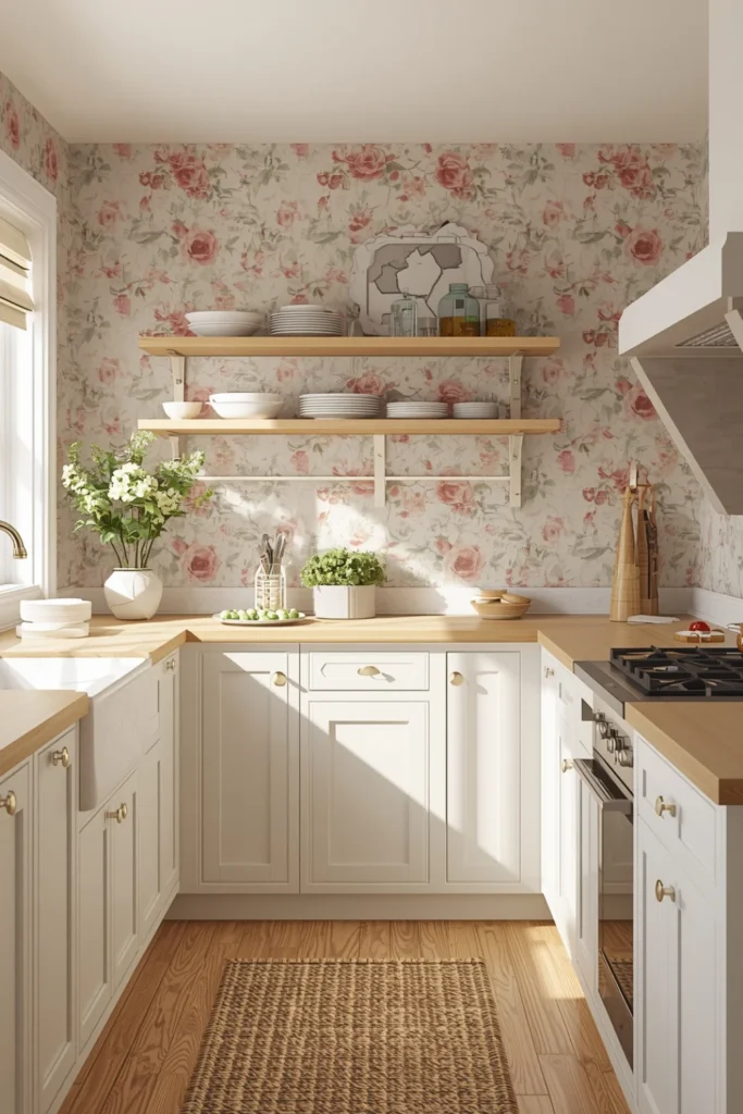 Floral Kitchen Wallpaper2