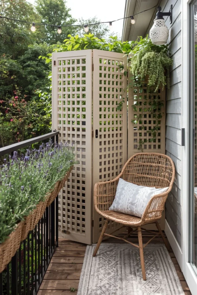 Folding Lattice Screen Garden1