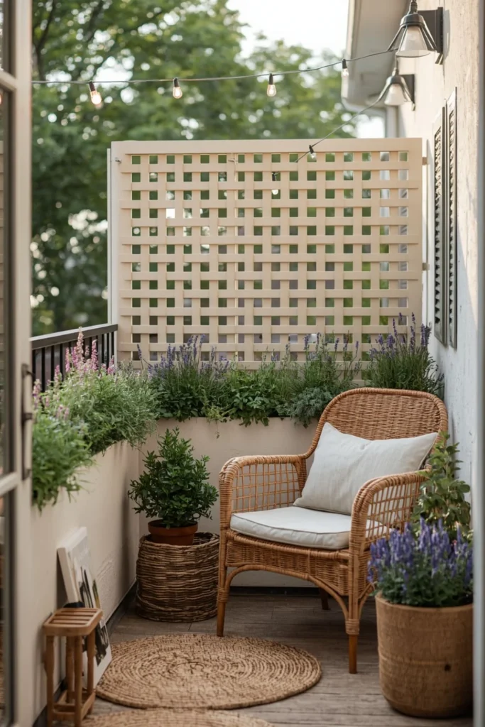 Folding Lattice Screen Garden2