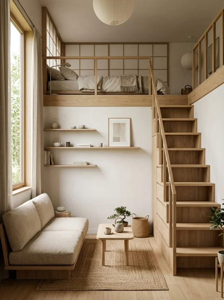 Japandi Style Tiny Loft1
