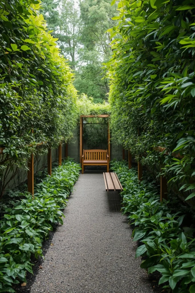 Living Hedge Corridor With Native 1