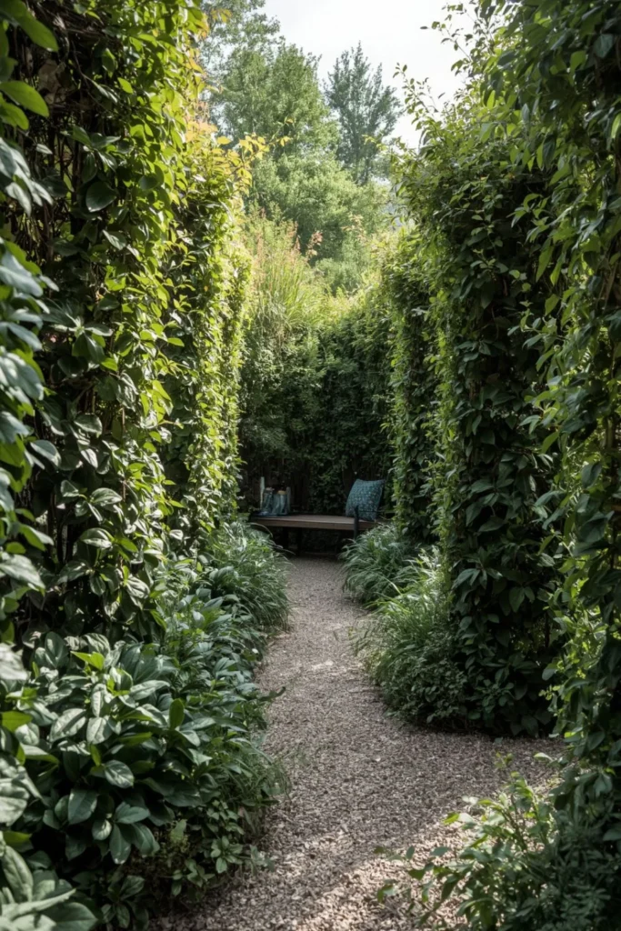 Living Hedge Corridor With Native1