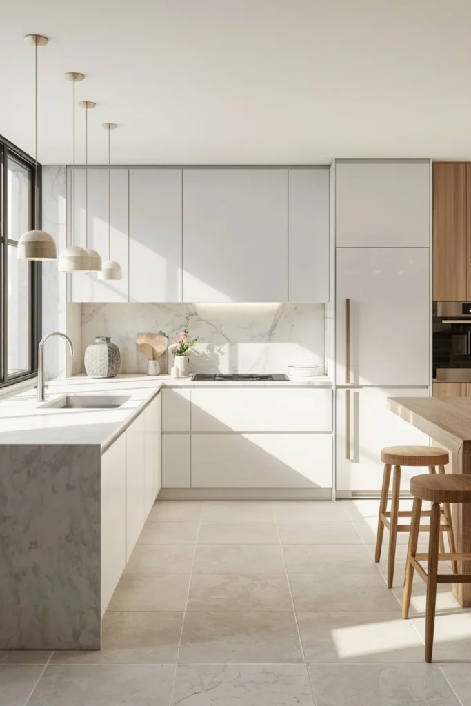 Minimalist White Kitchen