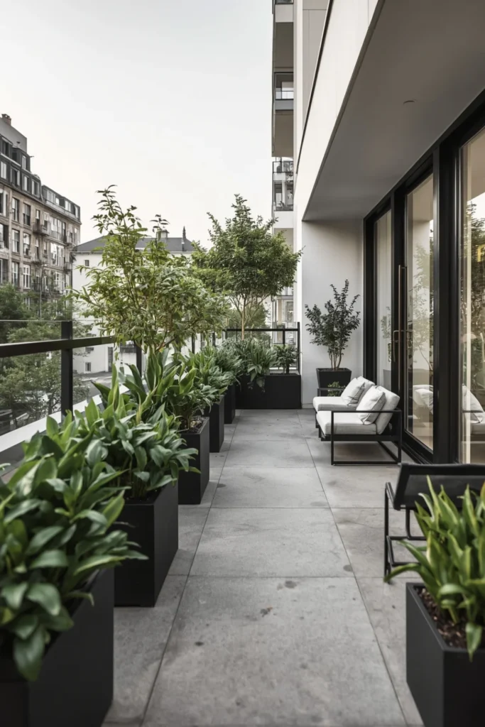 Modern Monochrome Balcony 1