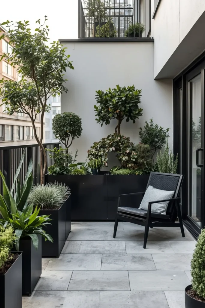 Modern Monochrome Balcony