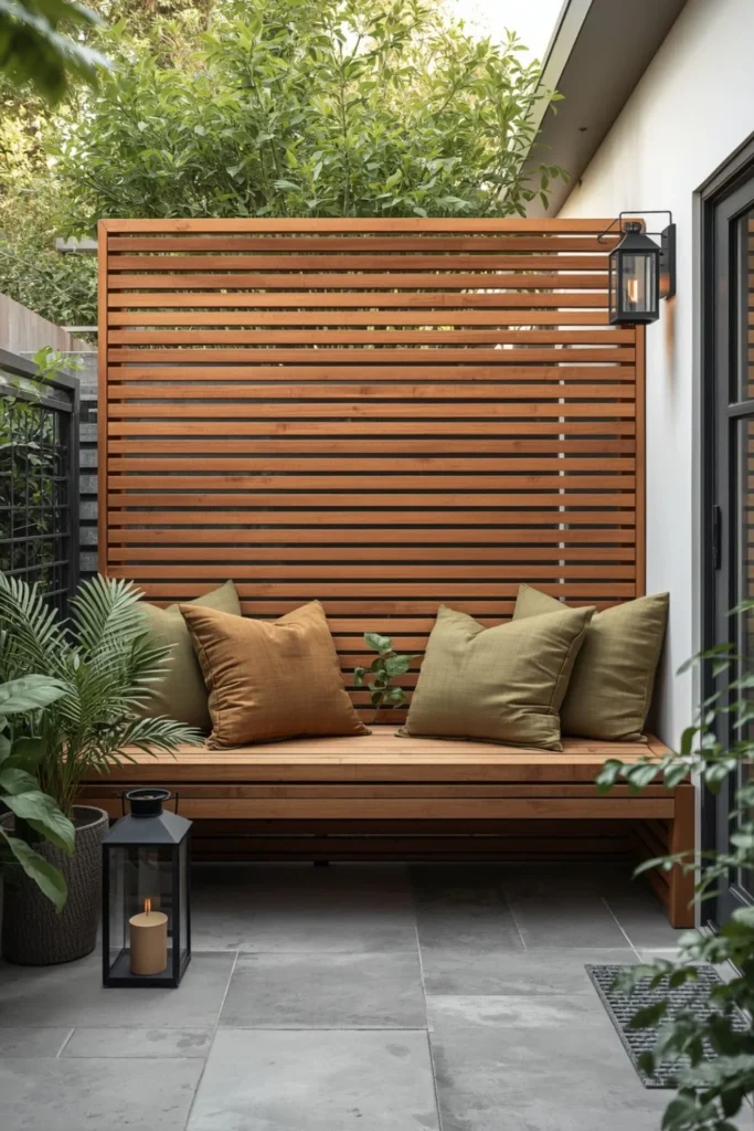 Modern Slatted Wood Nook 2