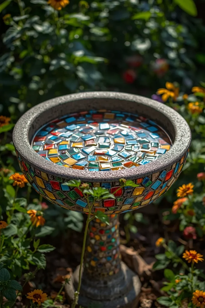 Mosaic Tile Concrete Bowl1