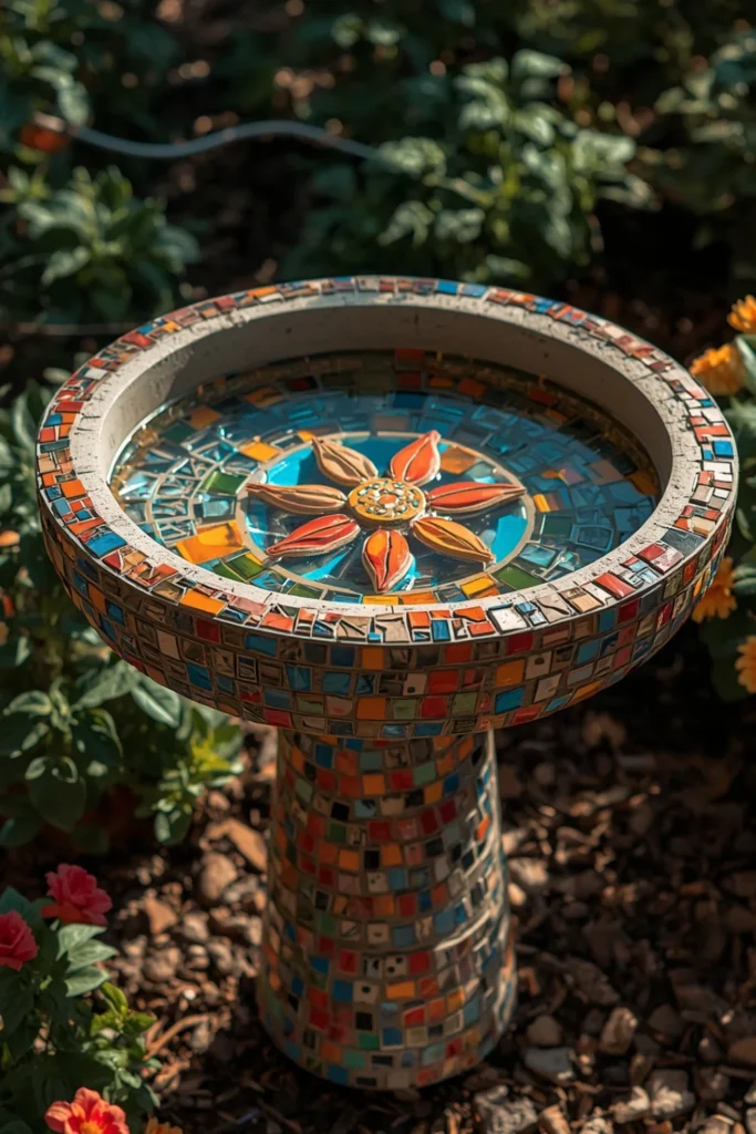 Mosaic Tile Concrete Bowl2