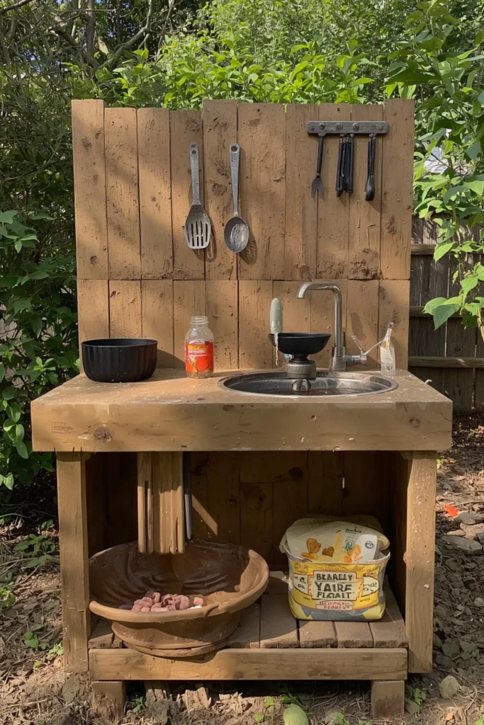 Mud Kitchen with Real Sink1