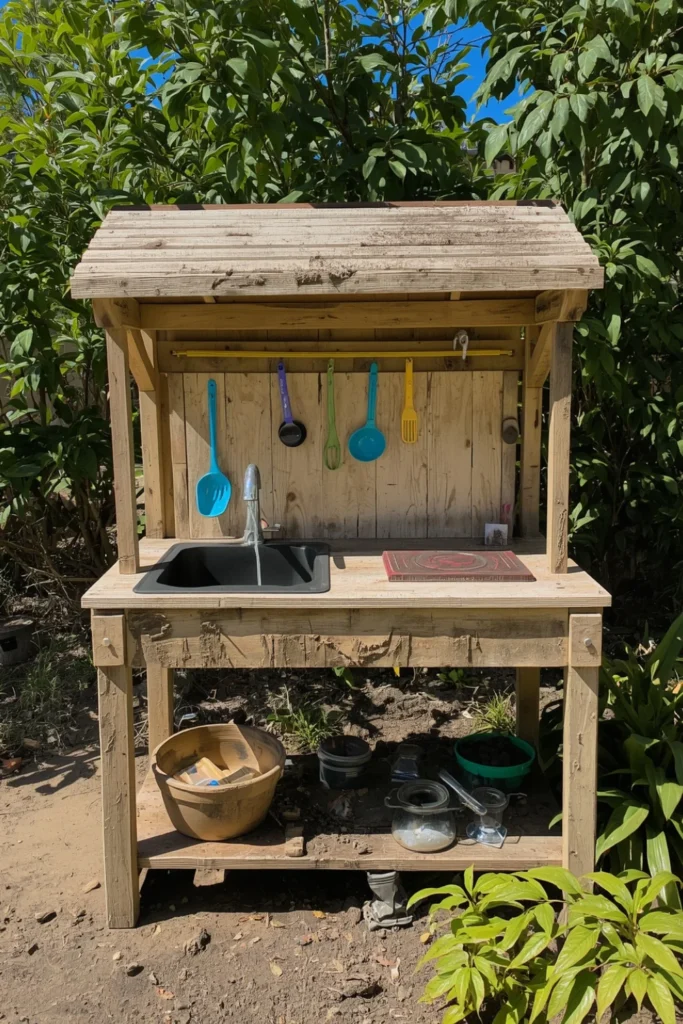 Mud Kitchen with Real Sink2