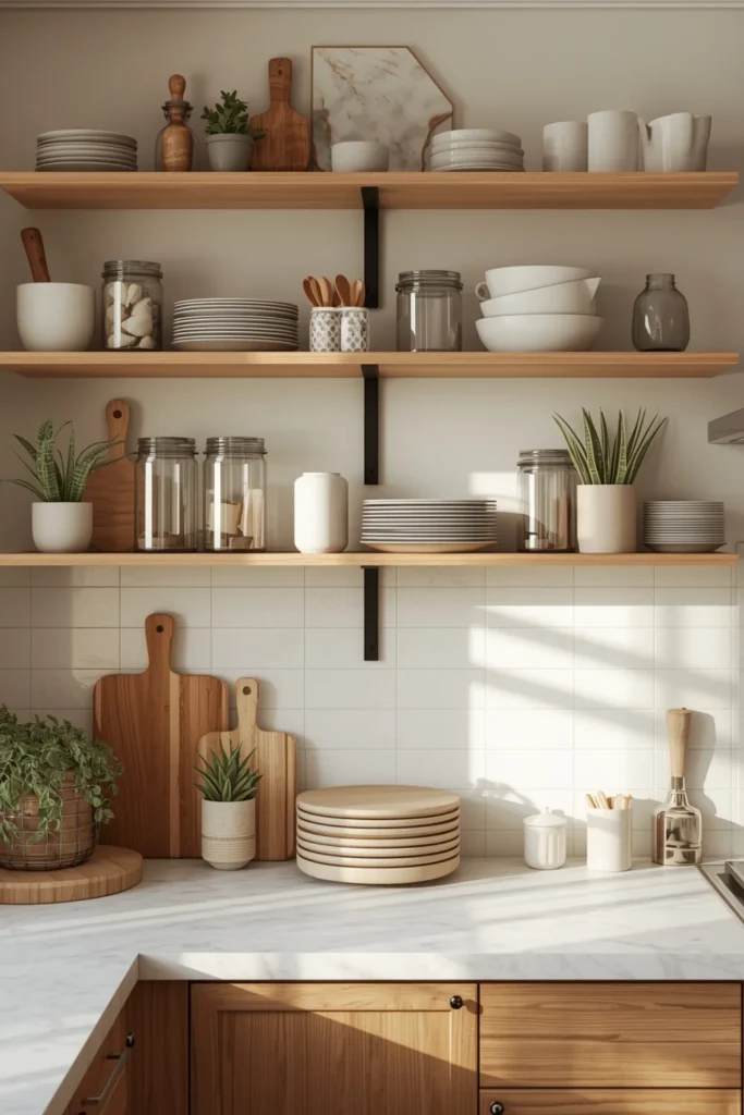 Open Shelf Kitchen Styling2