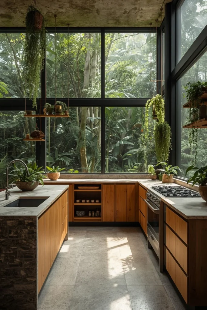 Rainforest Kitchen With Stone1