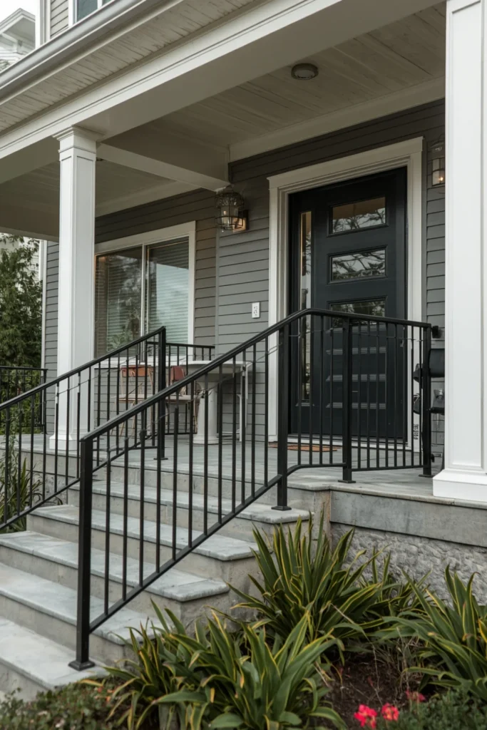 Sleek Metal Railing