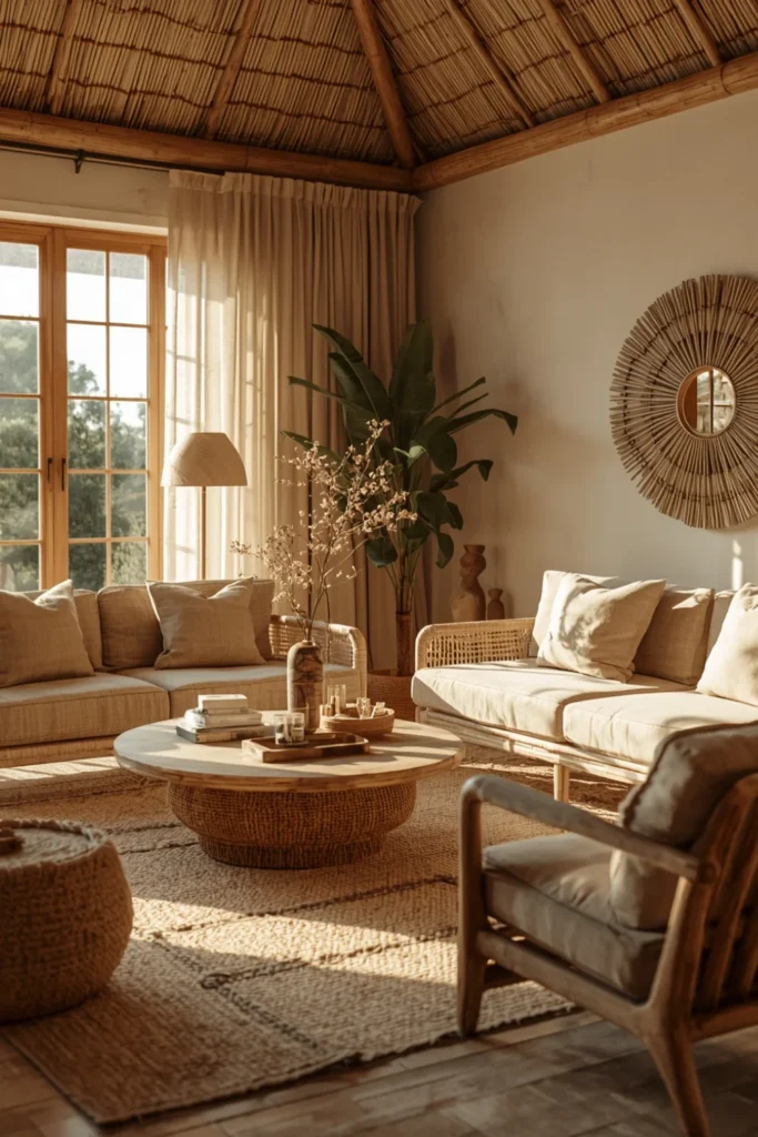 Sunlit Safari Living Room
