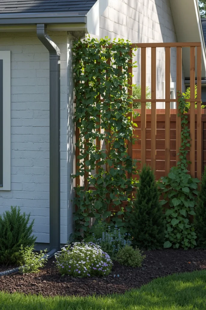 Trellis Covered Downspout1