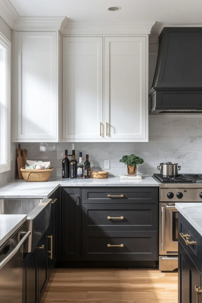 Two Tone Kitchen Cabinets2