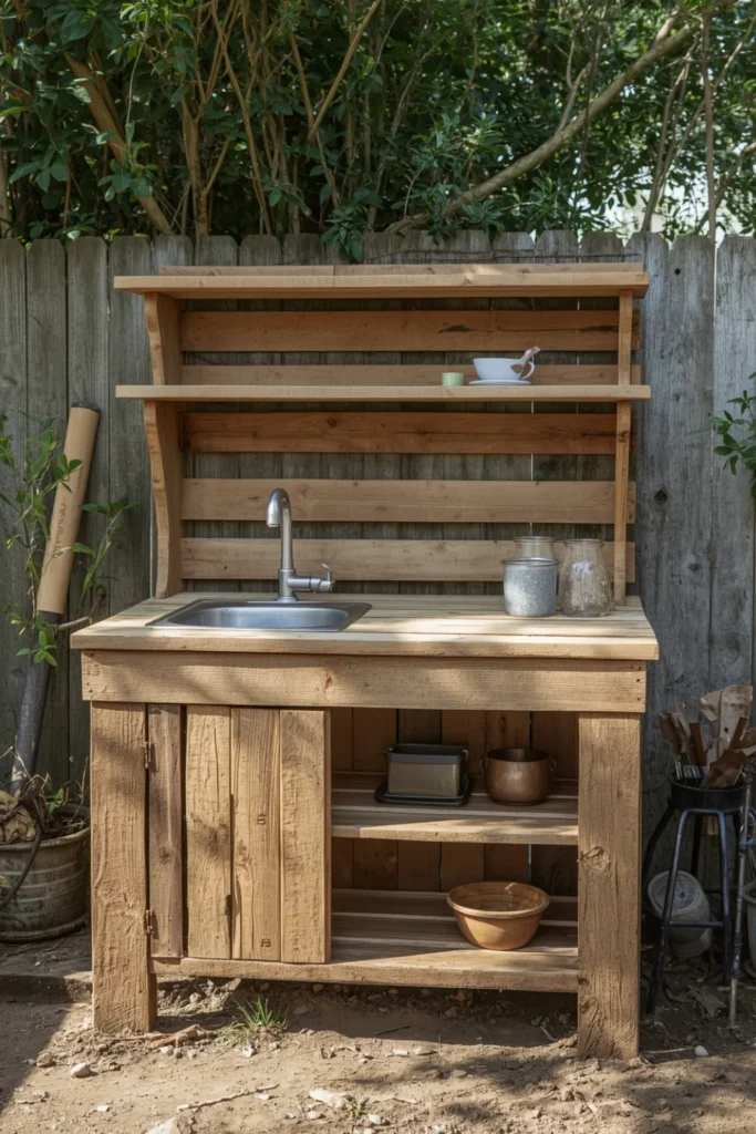 Upcycled Pallet Mud Kitchen