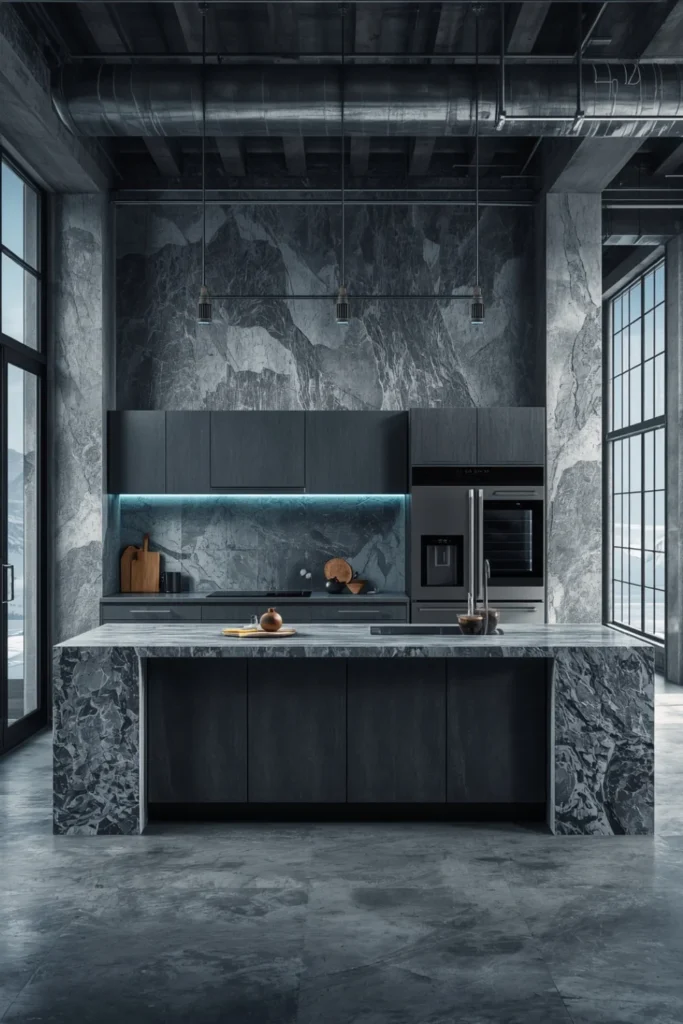 Urban Glacier Loft with Steel 1