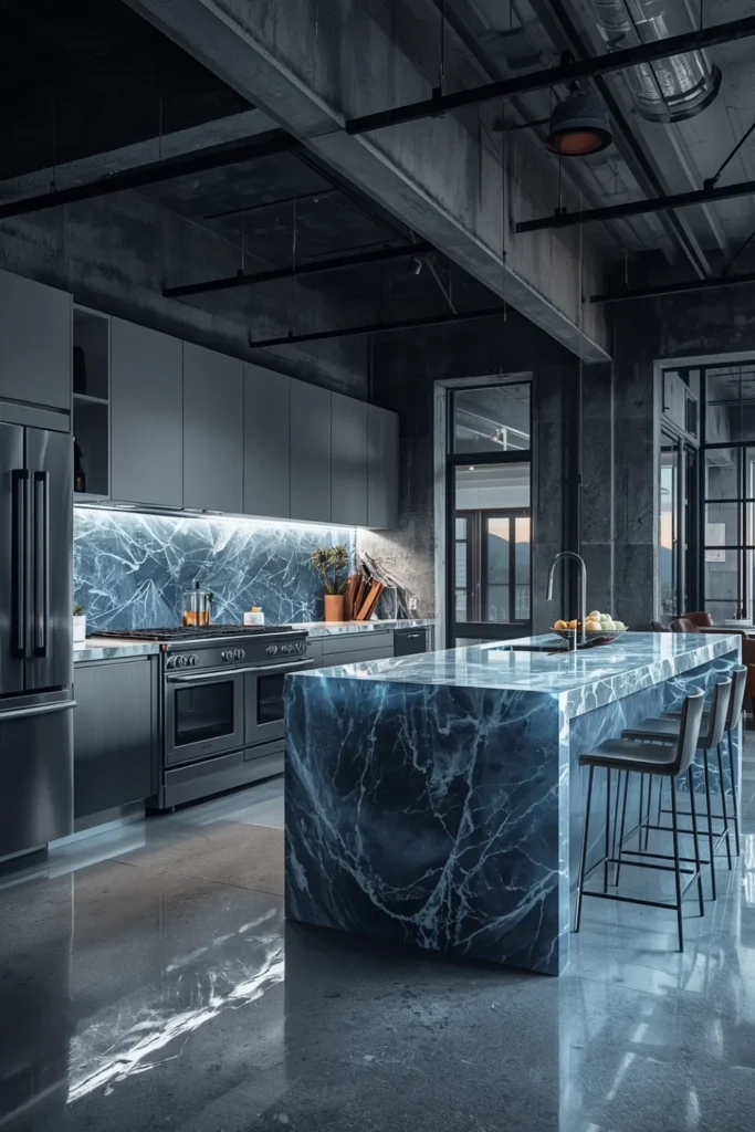 Urban Glacier Loft with Steel 2