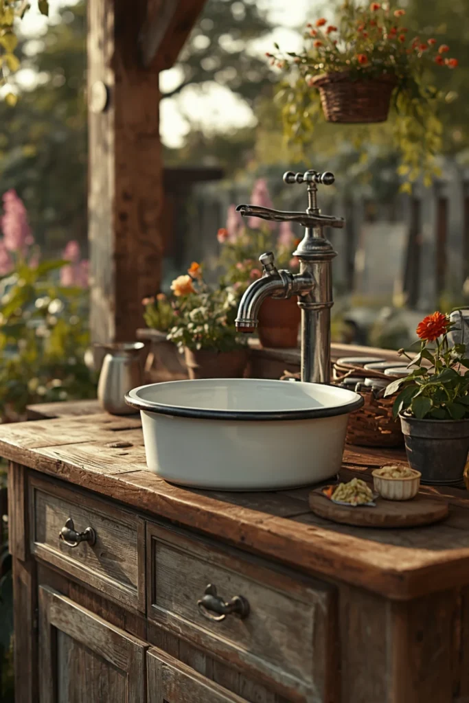 Vintage Enamel Basin2