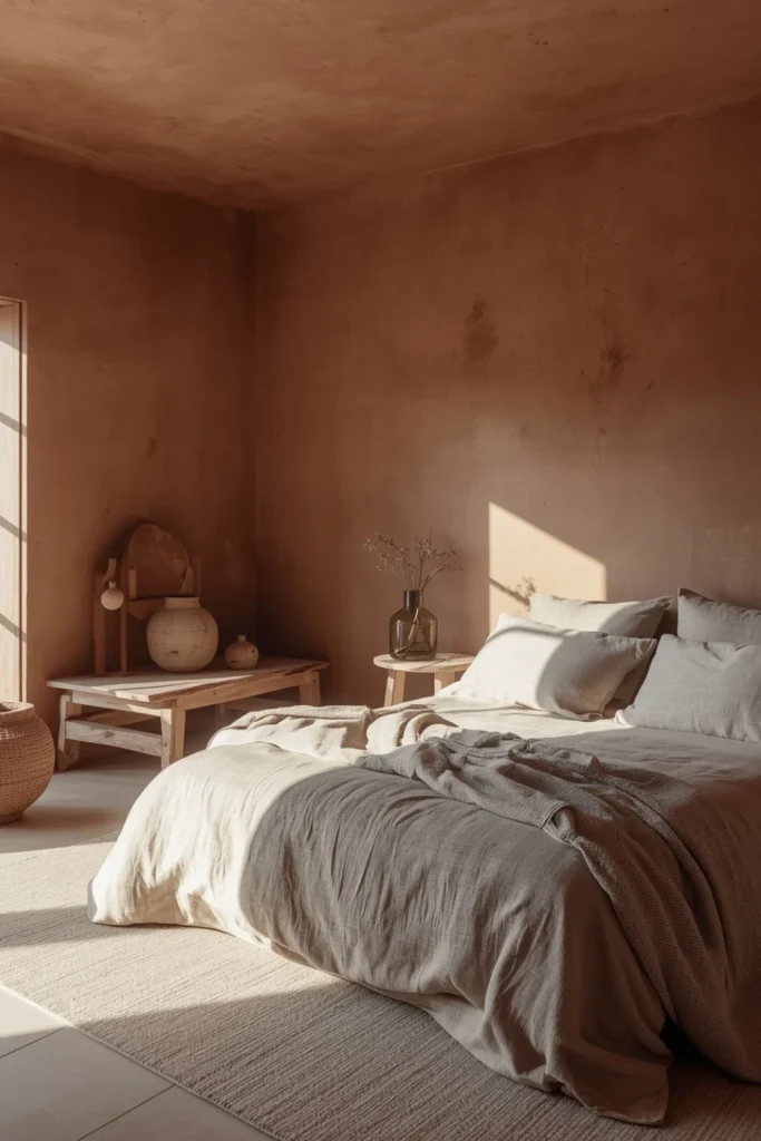 Wabi Sabi Sanctuary With Clay Walls1