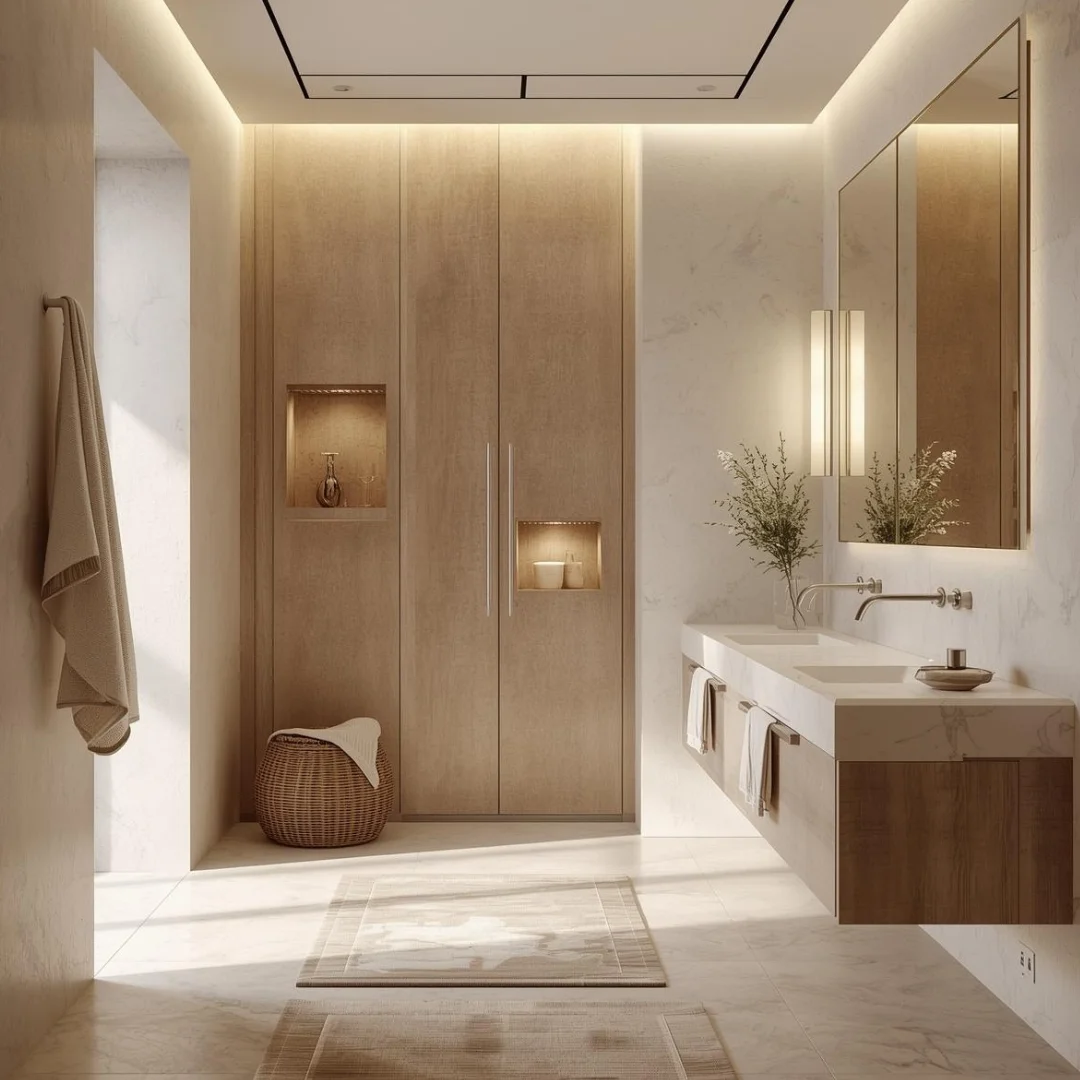 serene stylish bathroom