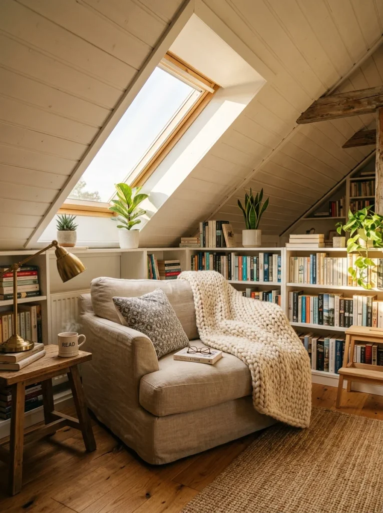 Attic into a Relaxing Reading Nook1