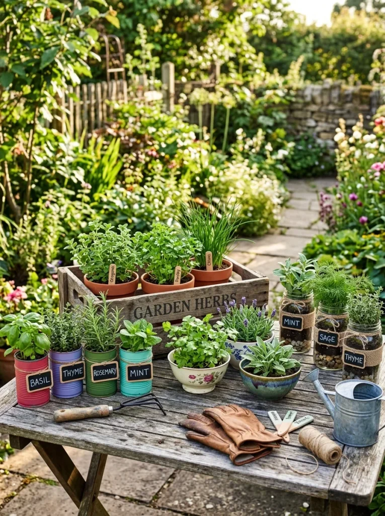 DIY Herb Planters