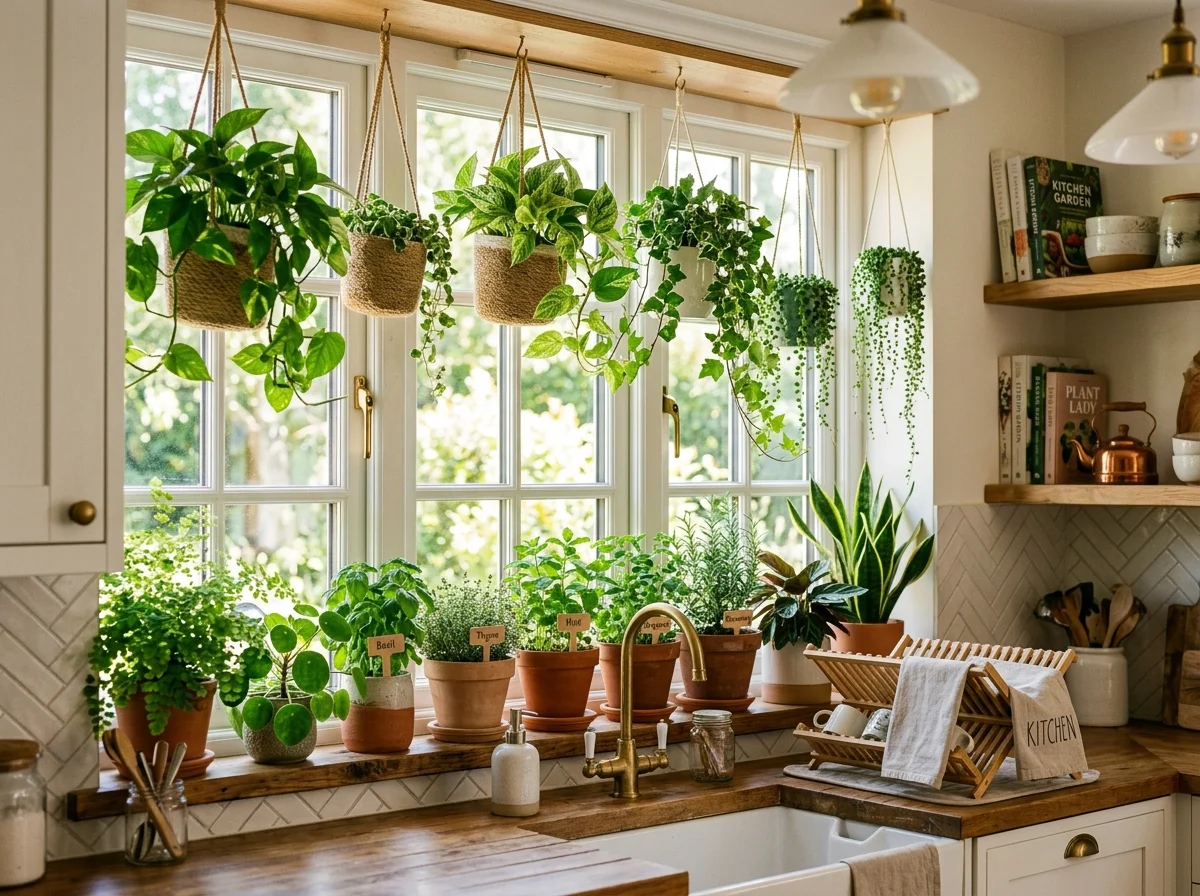 Kitchen Window Plants Ideas