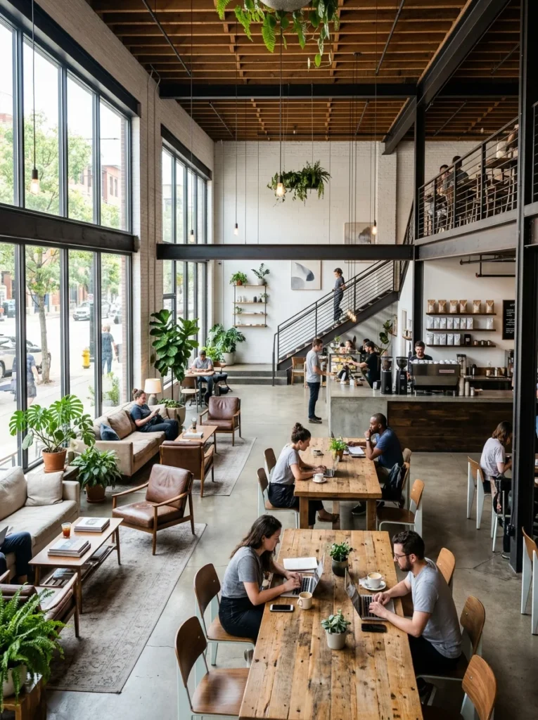 Modern Loft Cafe Layouts1