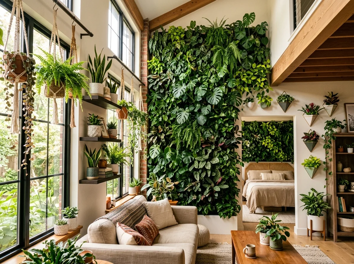 Plant Wall Ideas Indoor for a Green