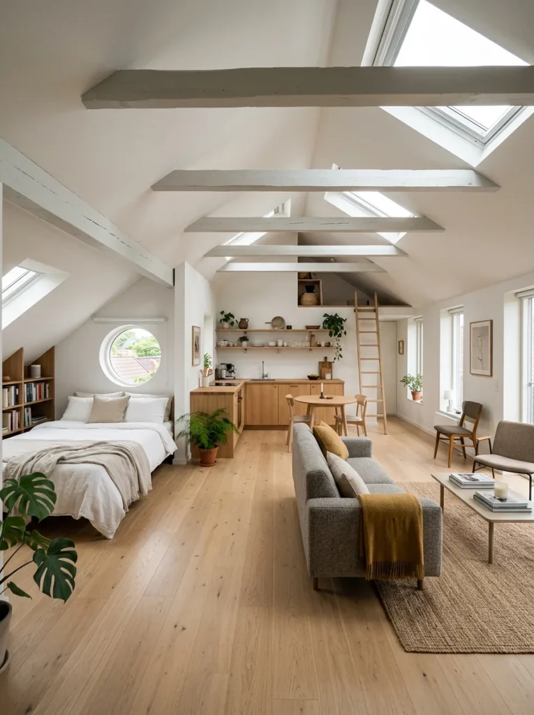 Smart Open Concept Attic Studio2