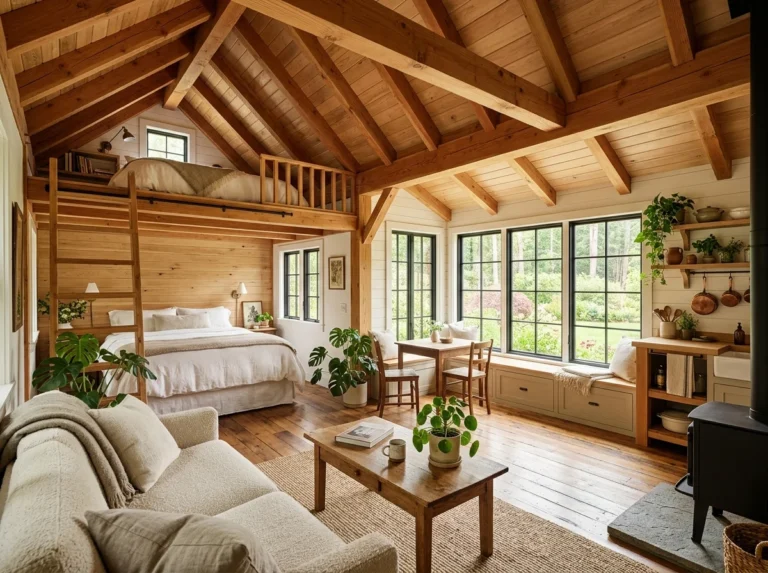 Tiny Cottage Floor Plans with Loft for Small Space Living