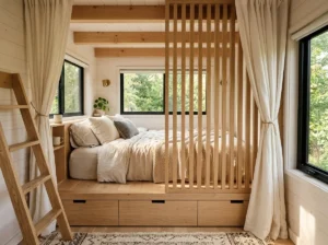 Tiny House Loft Bedroom Privacy Ideas for Smart Small Home Design