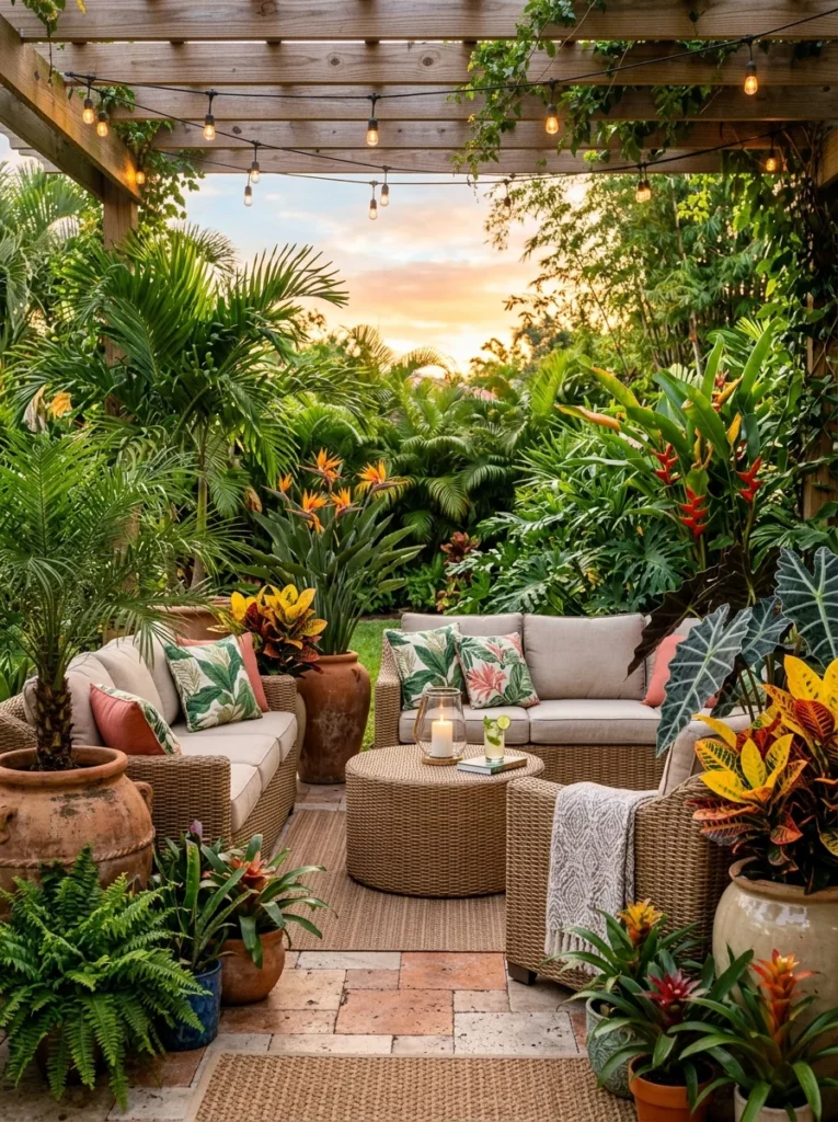 Tropical Patio Planters