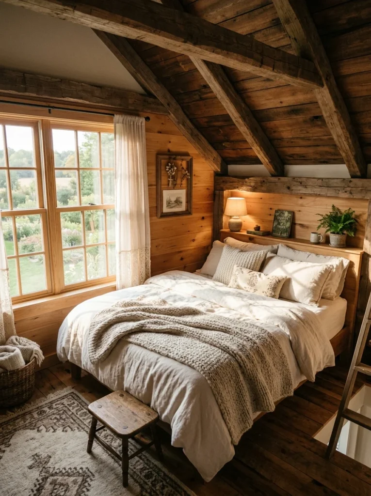 Warm and Relaxing Loft Bedroom2