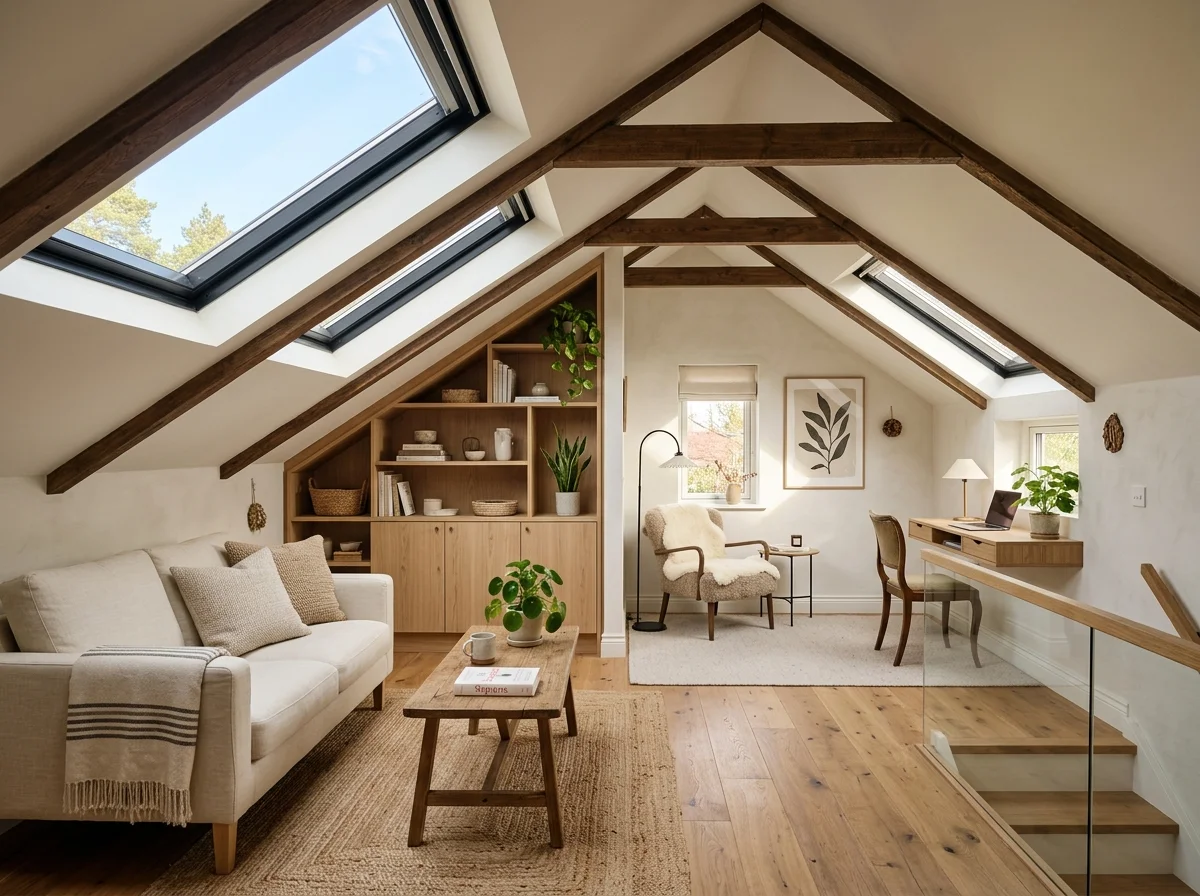 loft conversion in a small attic space