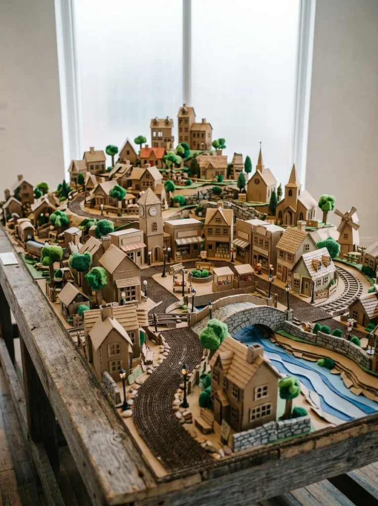 Art Installations with Cardboard Structures