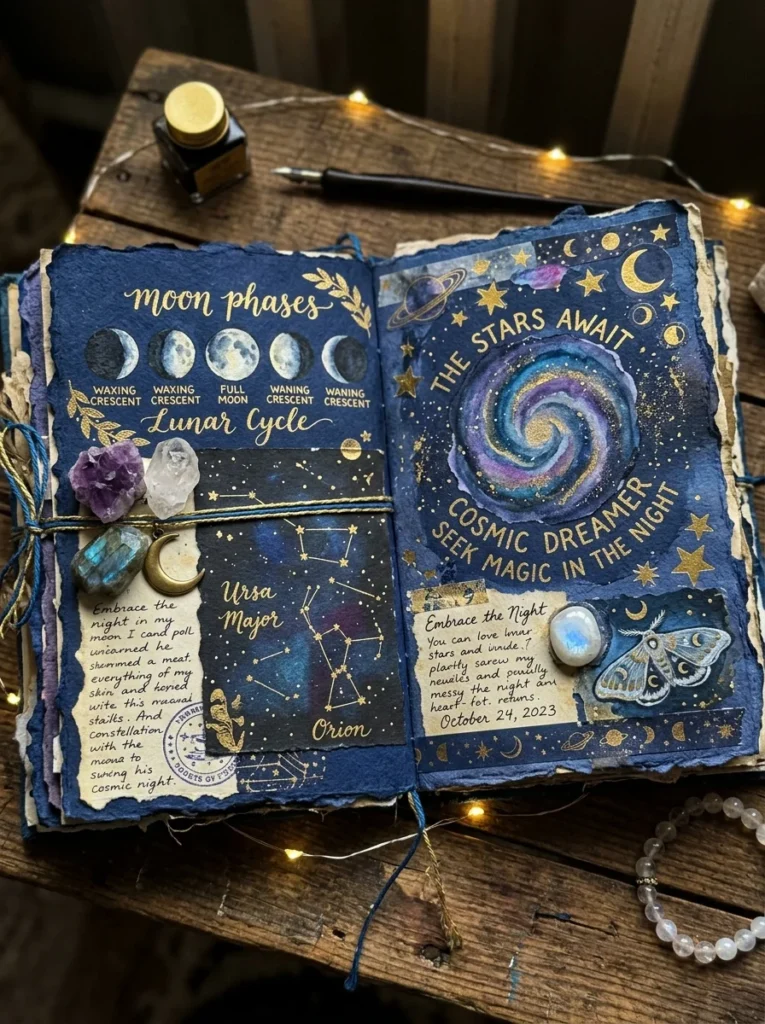 Celestial Moon and Stars Layout