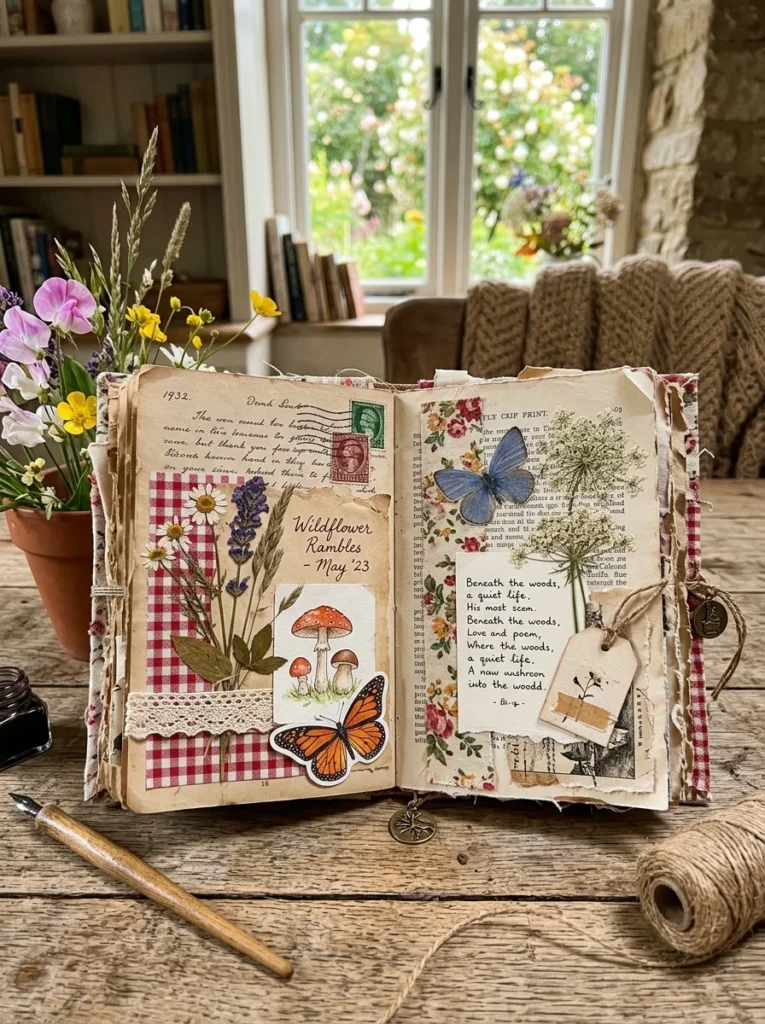 Cozy Cottagecore Journal Layout