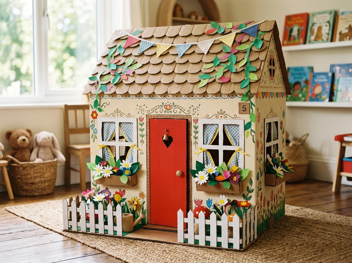 Creative Cardboard Box Houses