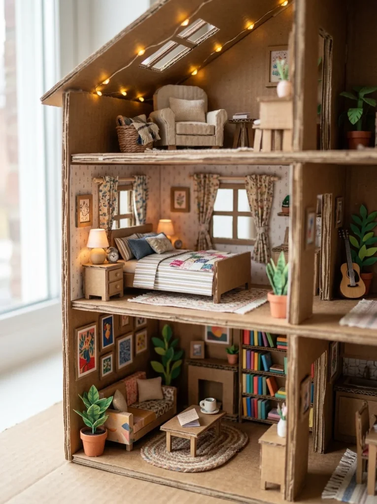 Creative Interior Designs for Cardboard Homes