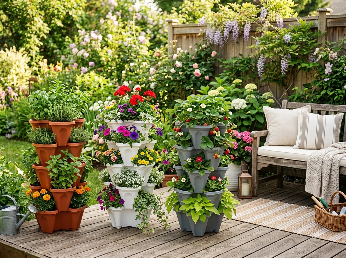 Dollar Tree Stackable Planter Ideas