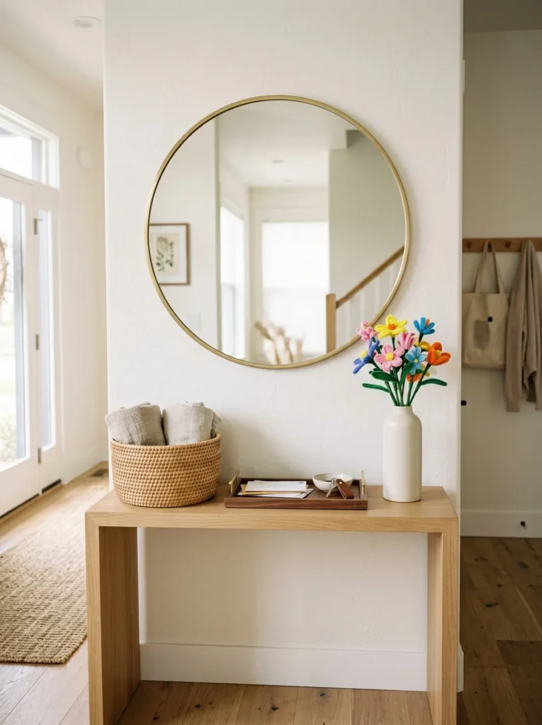 Entryway Warmth Without Clutter