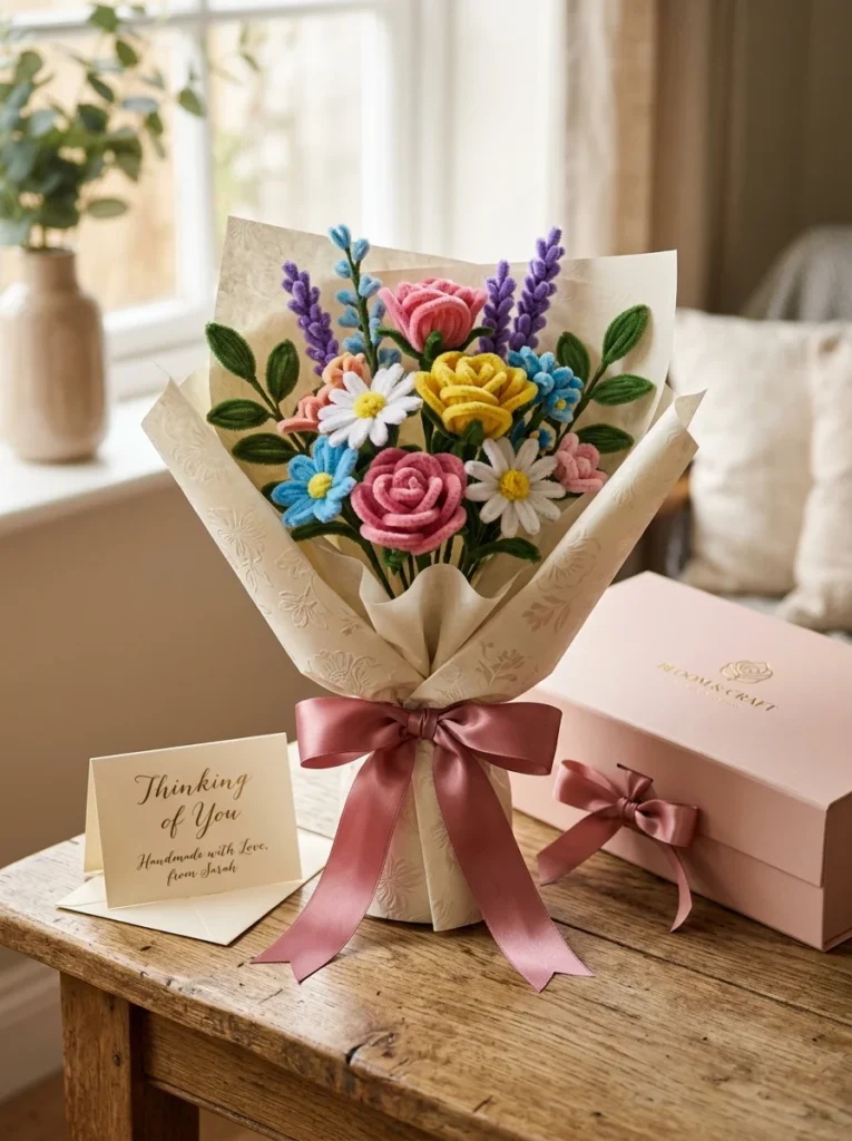 Gifts Made from Pipe Cleaner Bouquets