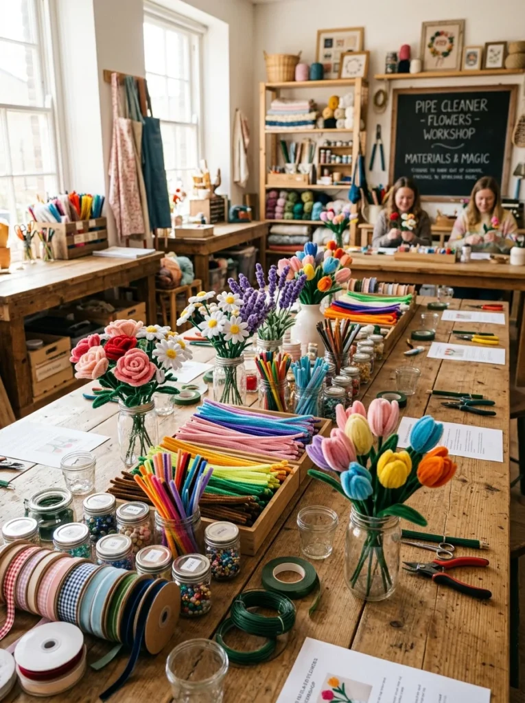 Pipe Cleaner Bouquet Workshops 1